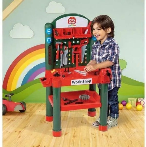 Playtive Junior Dětský ponk PLAYTIVE®JUNIOR / pracovní stůl mini / 79dílná sada / 8320