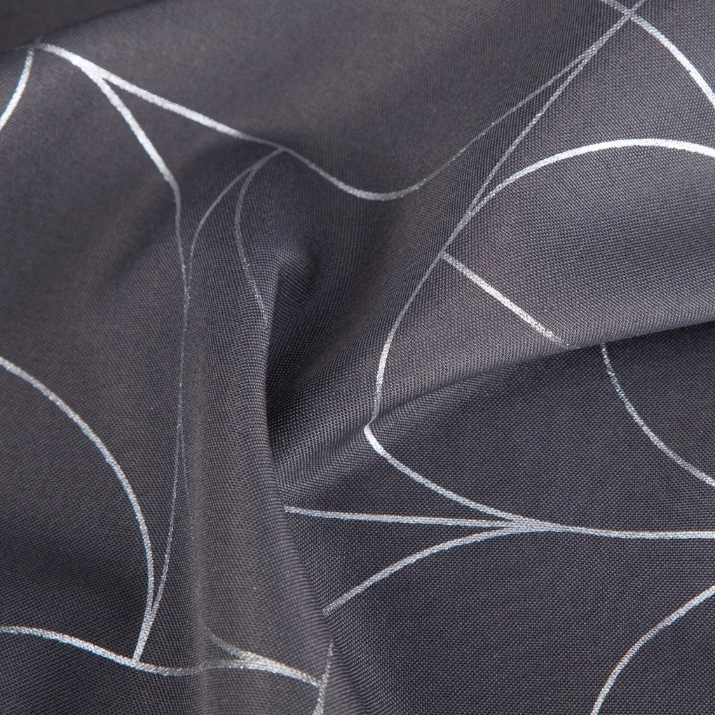 ZÁVES NA KRÚŽKOCH EVI 140X250 CM STRIEBORNÁ