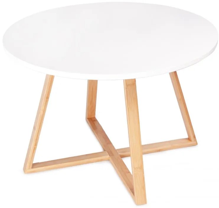 Moderný škandinávsky konferenčný stolík 60 cm Bambus