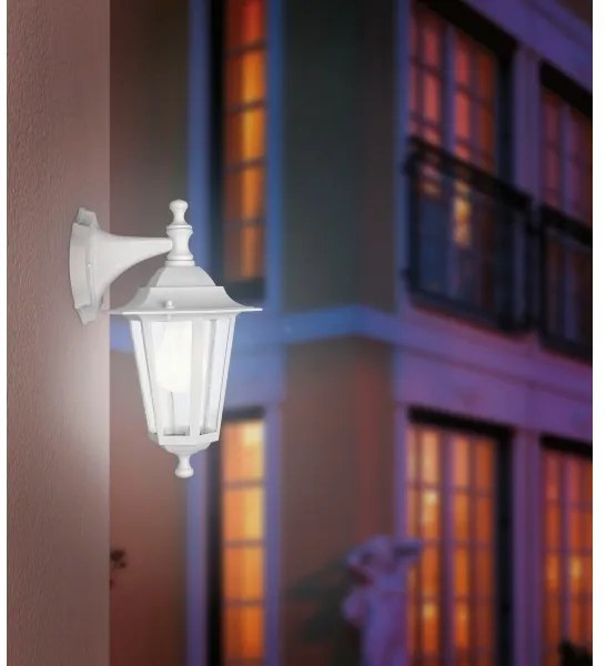 EGLO 22462 - Vonkajšie nástenné svietidlo LATERNA 5 1xE27/60W/230V IP44 biela