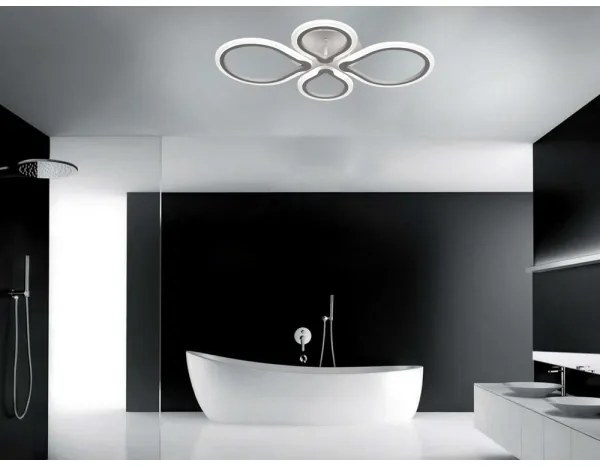 LED Stmievateľné stropné svietidlo s diaľkovým ovládačom TRIESTE 1xLED/52W/230V