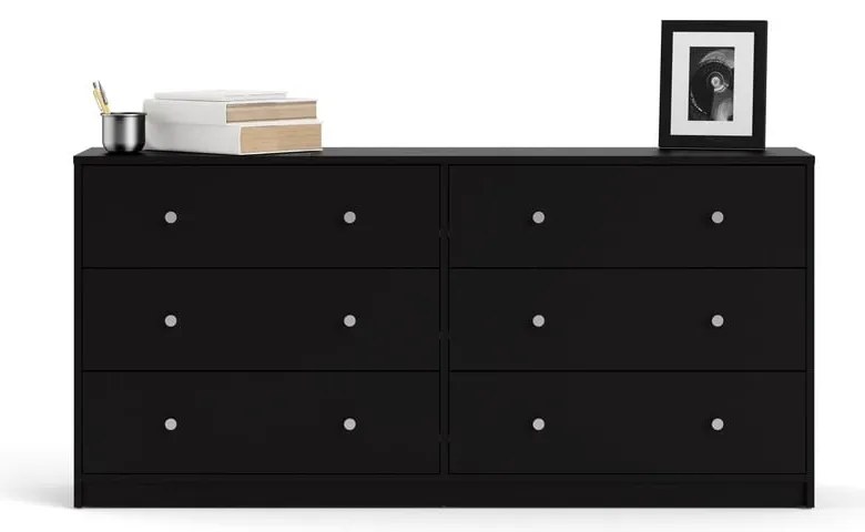 Čierna komoda Tvilum May, 143 x 68 cm