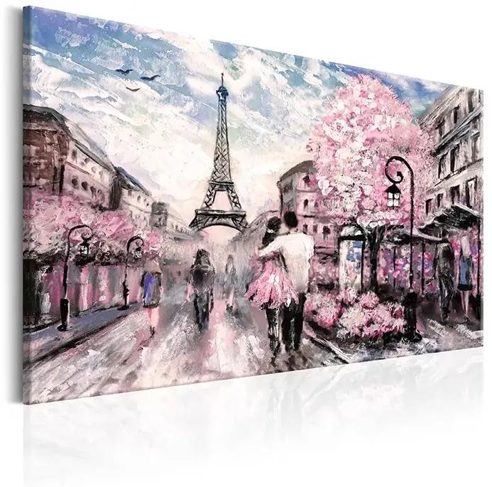 Obraz - Pink Paris Veľkosť: 120x80, Verzia: Premium Print