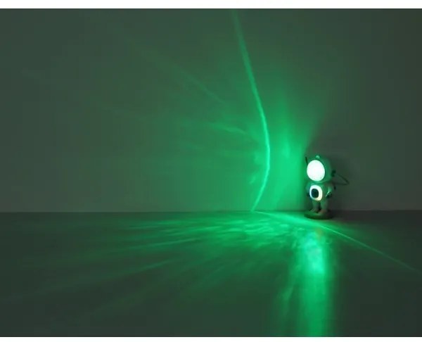 Globo 28084 - LED RGB stolná lampa COSMO LED/6W/5V astronaut biela