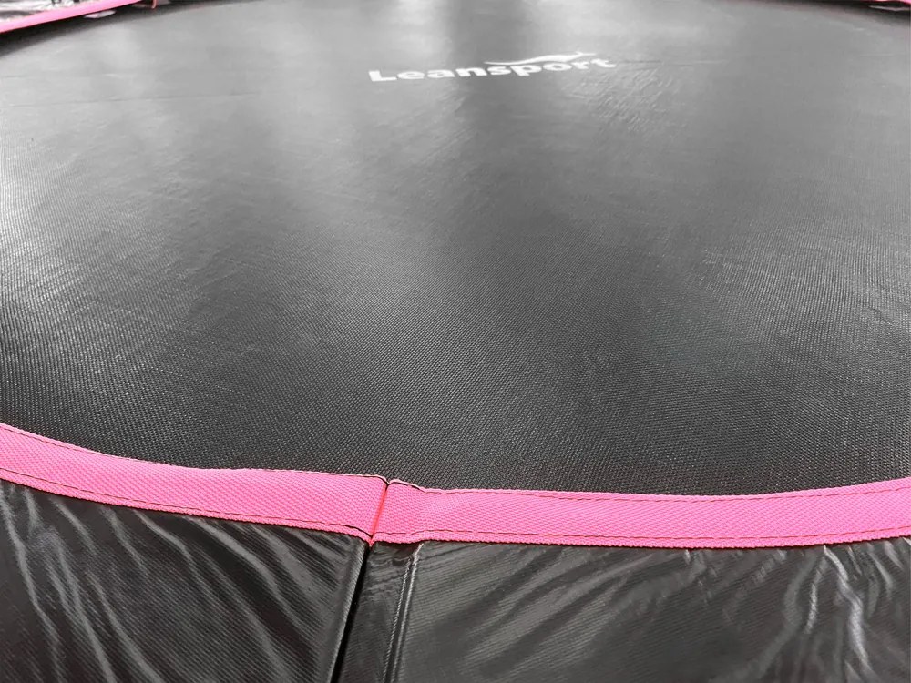 LEAN Sport Trampolína LEAN Sport Max 366 cm - čierno-ružová