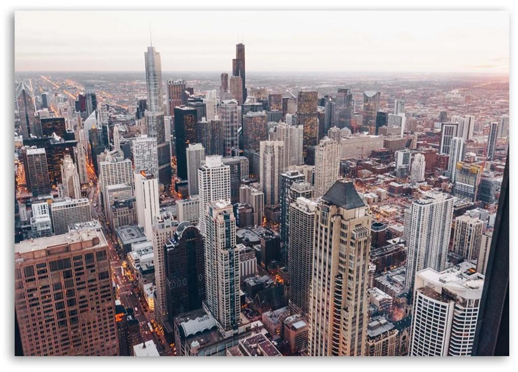 Gario Obraz na plátne Chicago mrakodrapy Rozmery: 60 x 40 cm