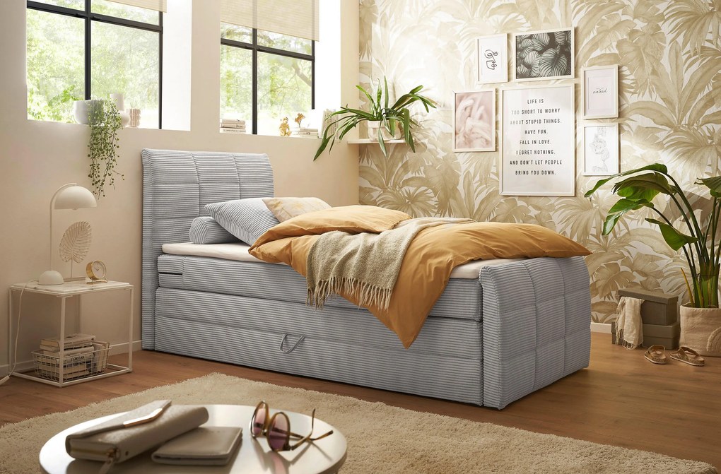 XXXLutz BOXSPRINGOVÁ POSTEĽ, svetlosivá MID.YOU - Online Only spálne - 002220045107