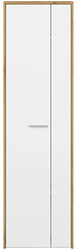 Skriňa 190x54 Massi 01 dub wotan/biela