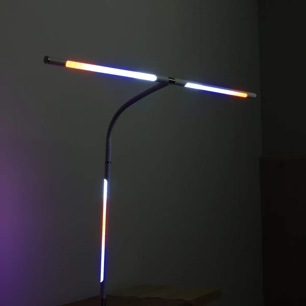 Stolná LED lampa NOX s RGBW efektmi, základňa, diaľkový ovládač