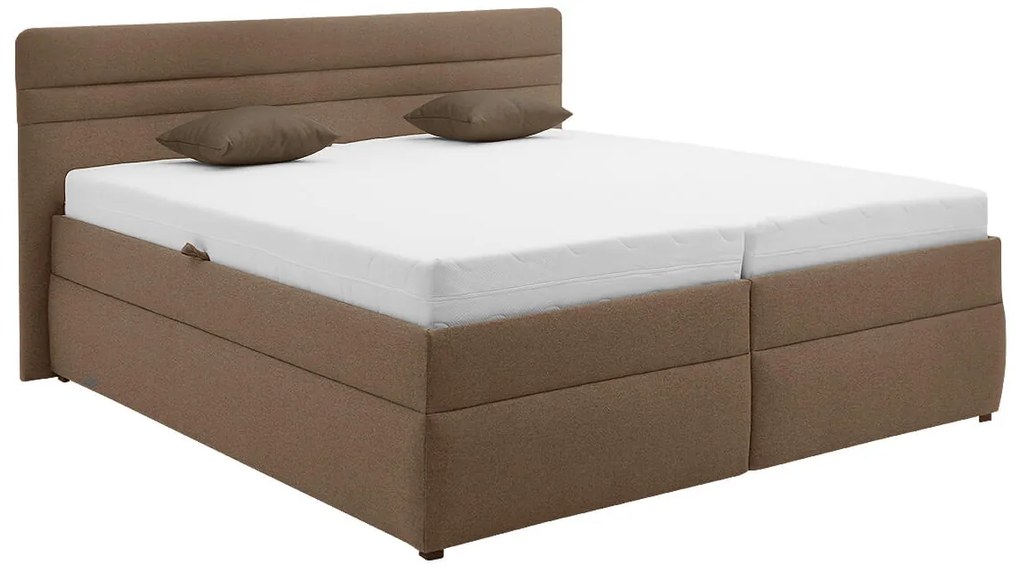 FINES čalúnená posteľ Koska 180x200 hnedá