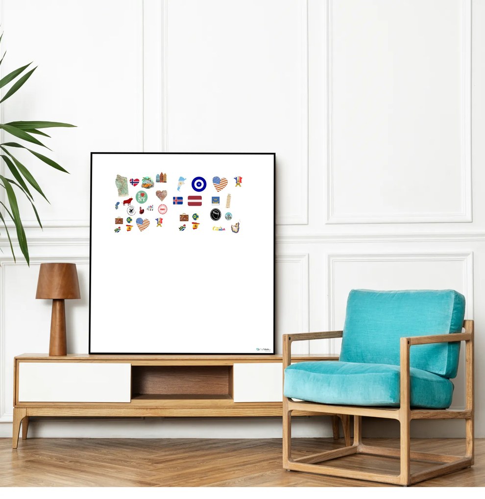 Toptabule.sk Biela tabuľa na magnetky PREMIUM v hliníkovom čiernom ráme 90x60 cm