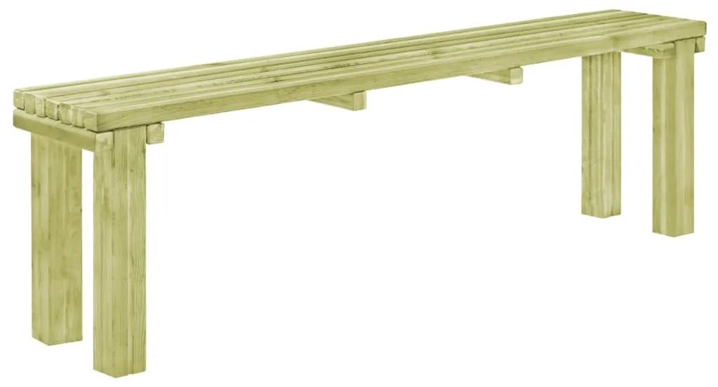 vidaXL Záhradná jedálenská lavica 150x27,5x45 cm impregnovaná borovica