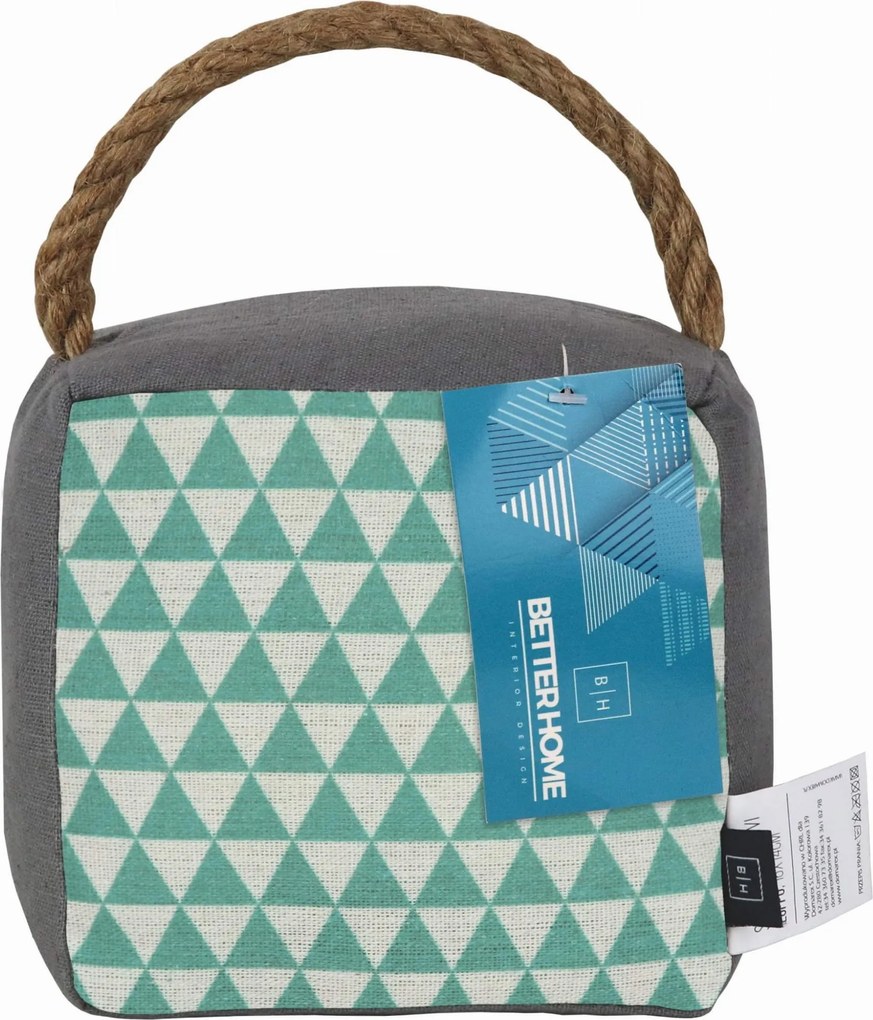 Textilná dverná zarážka 16x14 cm mätová