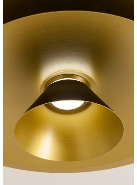 Redo 01-3001 - Závesný LED luster FARGO na lankách LED/16,5W/230V pr. 50 cm čierna/zlatá