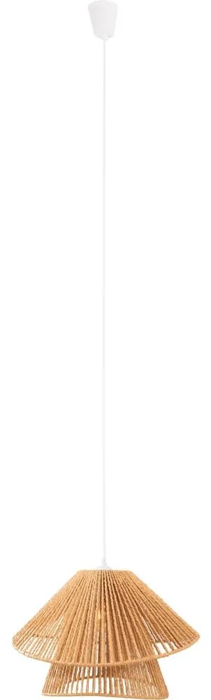 MAXLIGHT P0578 - Luster na lanku AMALFI 1xE27/15W/230V pr. 45 cm béžová