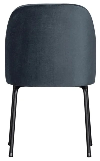 Modré zamatové jedálenské stoličky v súprave 2 ks Vogue – WOOOD