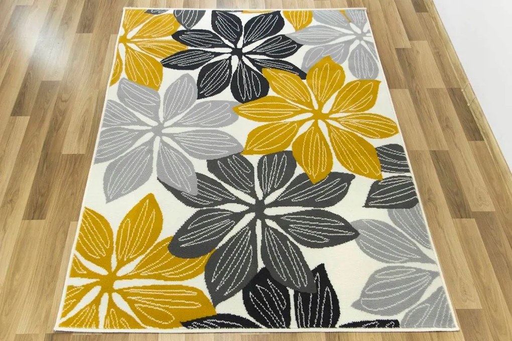 VANHOUTTE GRAFITOVÝ MEDOVÝ KOBEREC DO OBÝVAČKY POD STOLÍK LUNA 200 x 290 cm