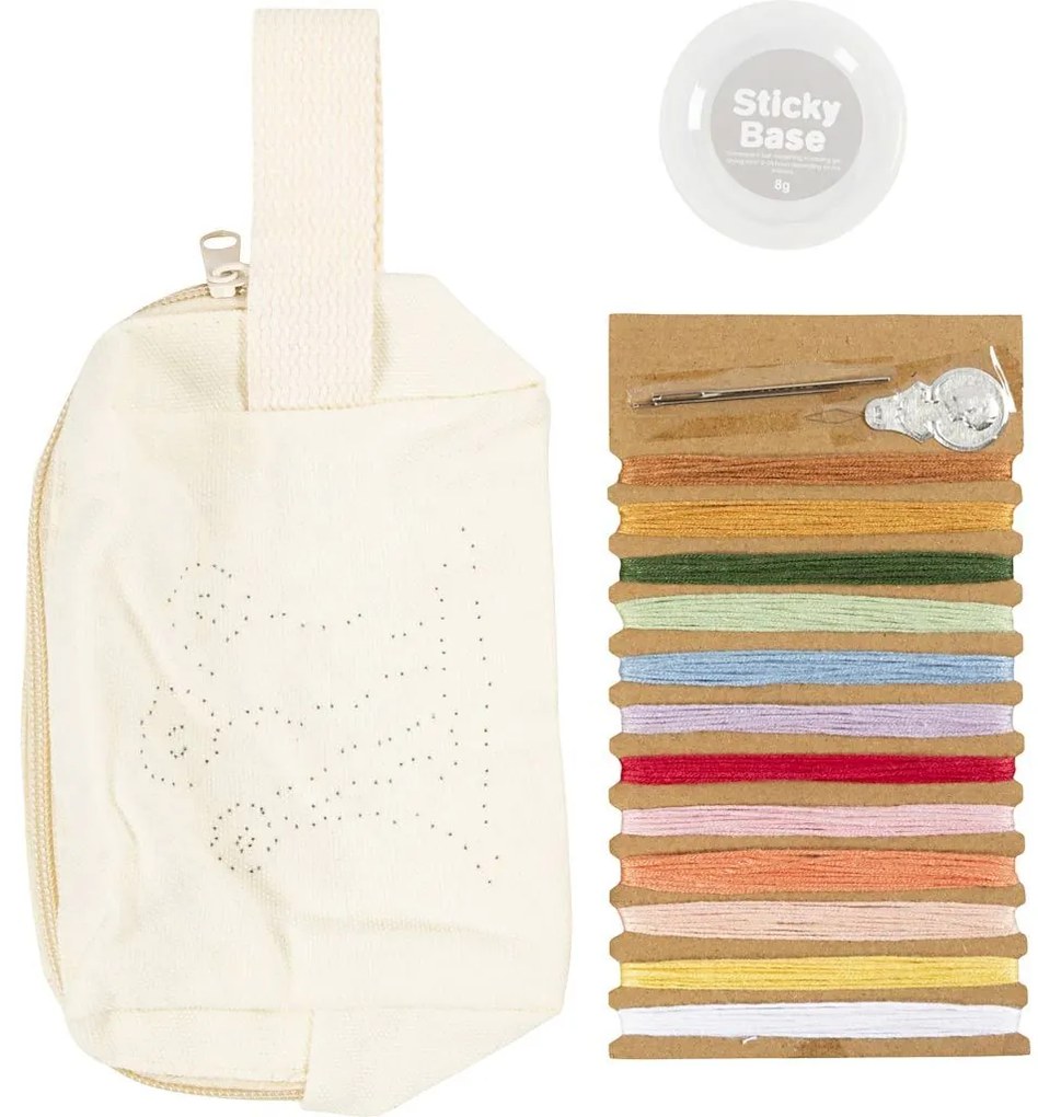 Kreatívna sada Vyšívaná toaletná taška