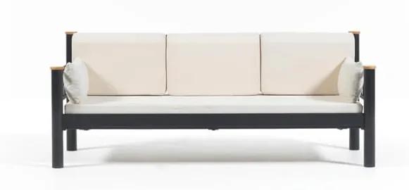 Béžová trojmiestna vonkajšia sedačka Kappis, 80 × 210 cm