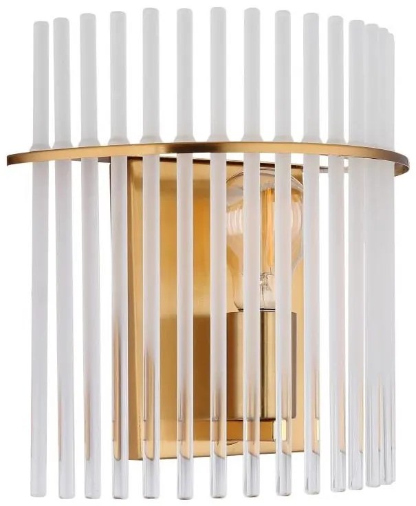 Globo 15698WM - Nástenné svietidlo GORLEY 1xE27/60W/230V zlatá