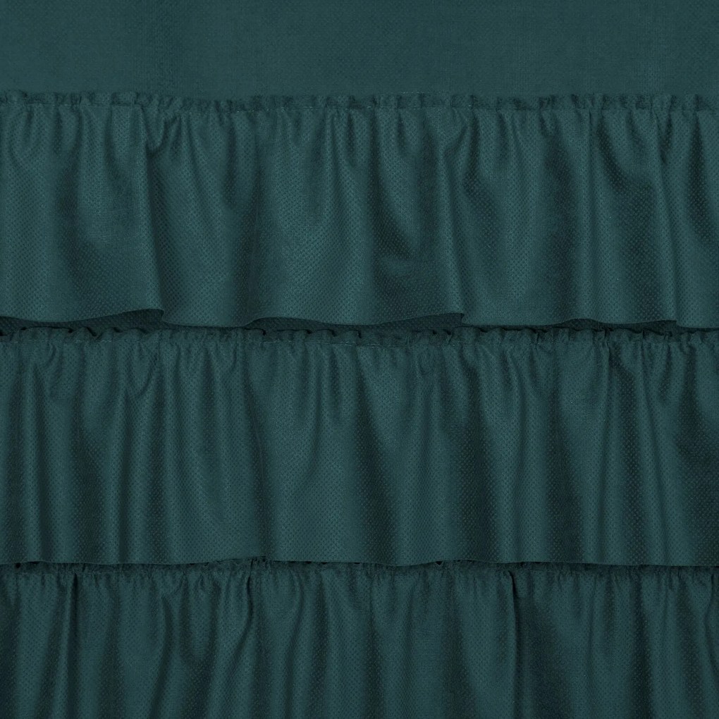 ZATEMŇOVACÍ ZÁVES NA KRÚŽKOCH MEGI 140X250 CM TMAVOZELENÁ