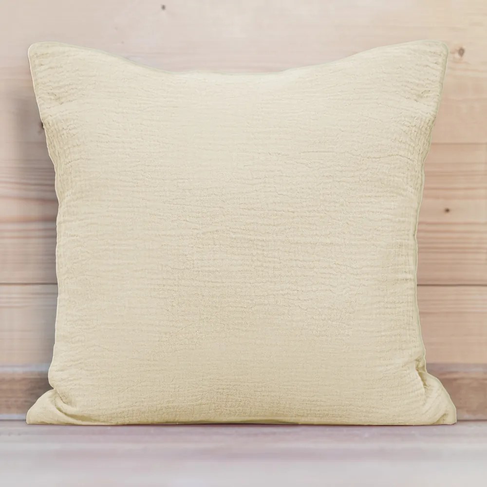 Biante Mušelínová obliečka na vankúš MSN-083 Krémová 35 x 45 cm