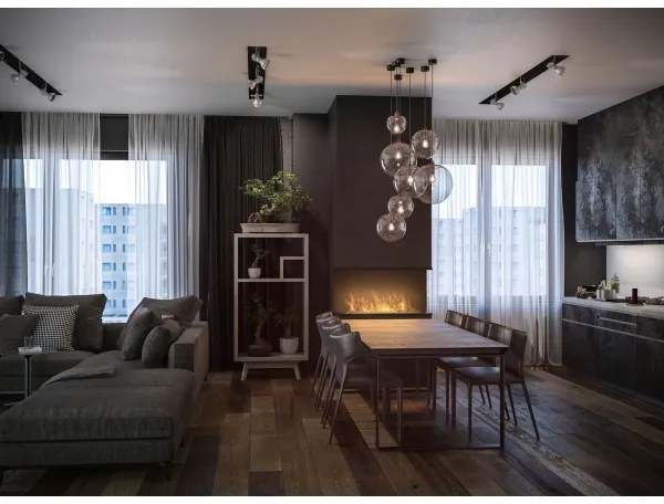 InFire - Vstavaný BIO krb 100x50 cm 3kW čierna