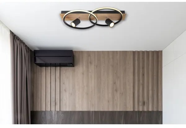 Globo 67309-36 - LED Stropné svietidlo DANNY 2xLED/18W/230V + 2xGU10/35W/230V