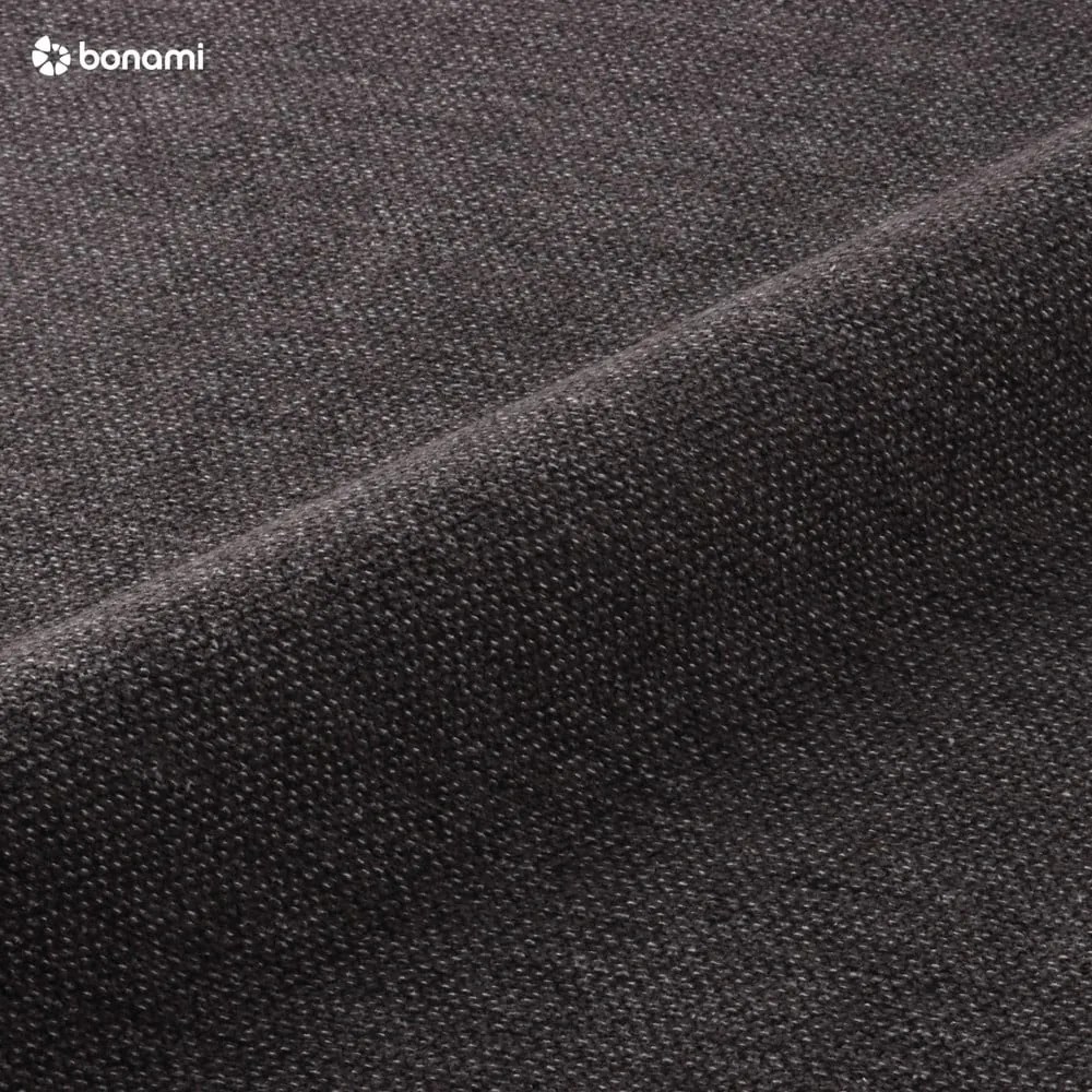 Tmavosivá čalúnená dvojlôžková posteľ s úložným priestorom a roštom 160x200 cm Garancia – Bobochic Paris