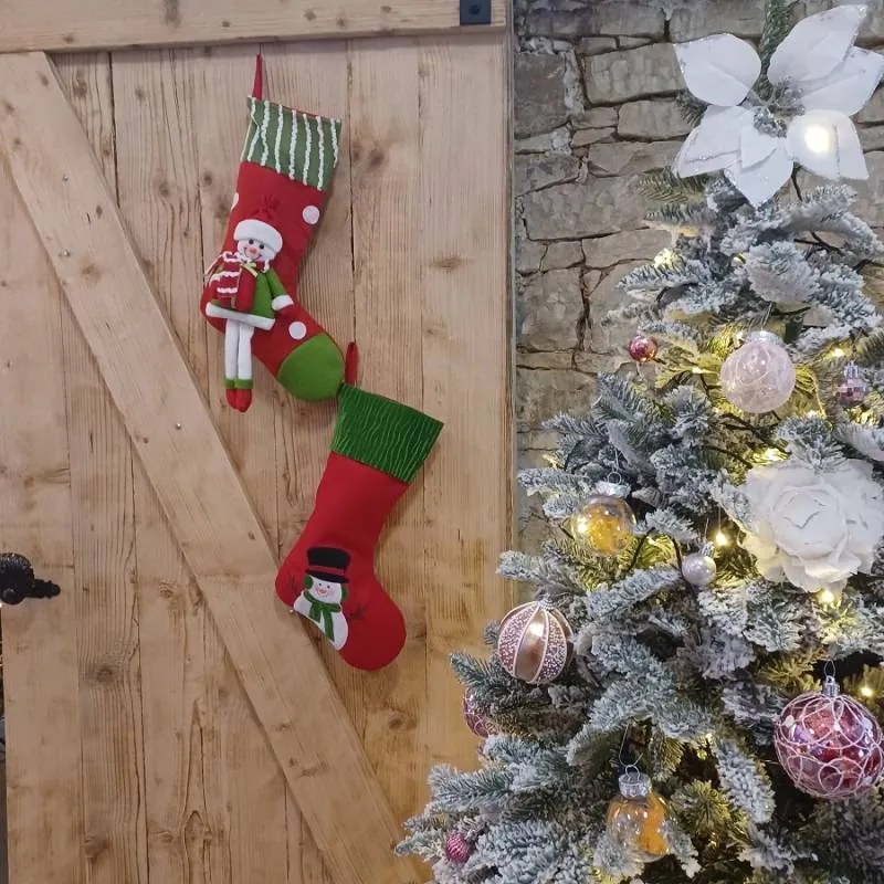 DECOLED Vánoční punčocha s panďulákem, 50 cm