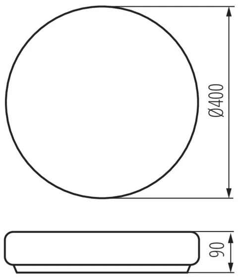Kanlux 8814 - Kúpeľňové stropné svietidlo PERAZ 2xE27/15W/230V pr. 40 cm IP44