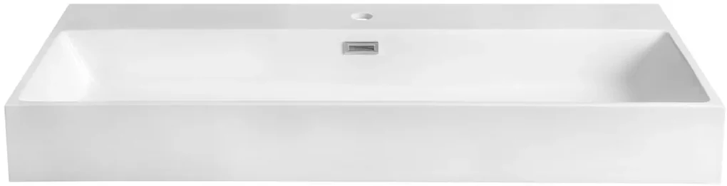 Sapho Sapho, AQUATIC umývadlo, liaty mramor, 100x46cm, biela, AT100