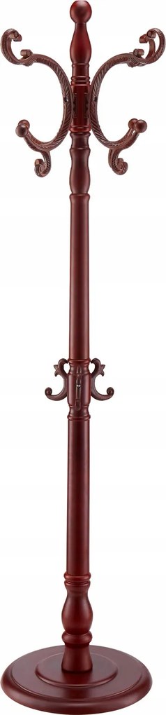 Vešiak Na Oblečenie 176 CM Drevený, 11 Háčikov, Stabilný Stojan