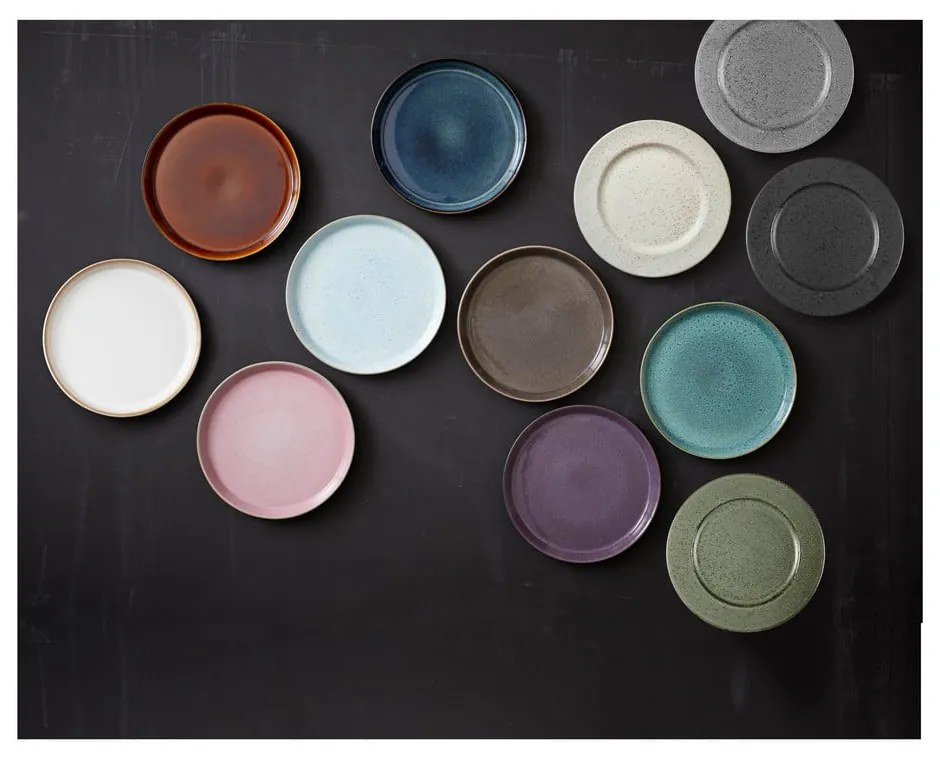 Čierny/jantárový kameninový tanier ø 27 cm Gastro Black/Amber – Bitz