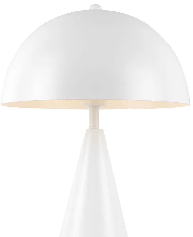 Biela stolová lampa Leitmotiv Sublime, výška 35 cm