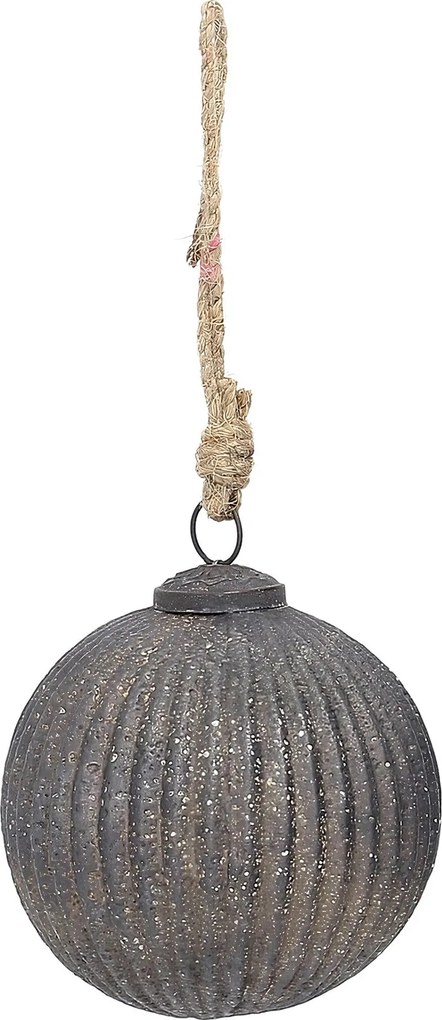 Sklenená ozdoba Rustic Black 10 cm