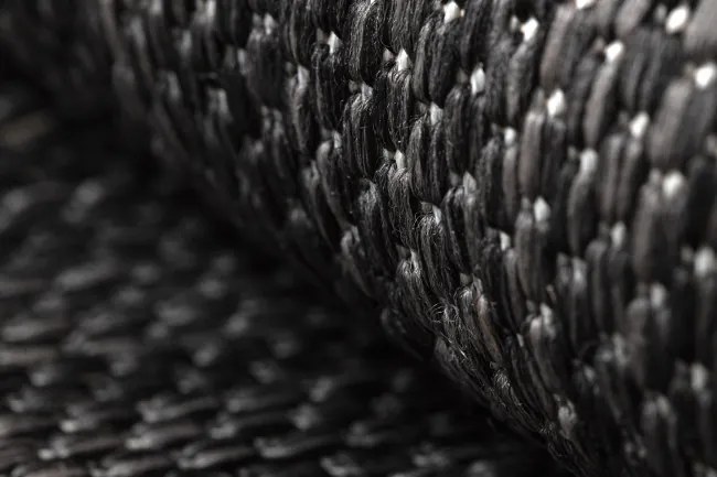 Koberec SIZAL SION A5165A čierny kruh