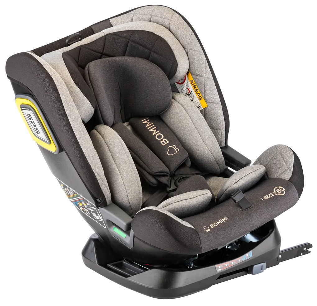 Bomimi autosedačka IDEAfix i-size 360° 40-150, metalic melange