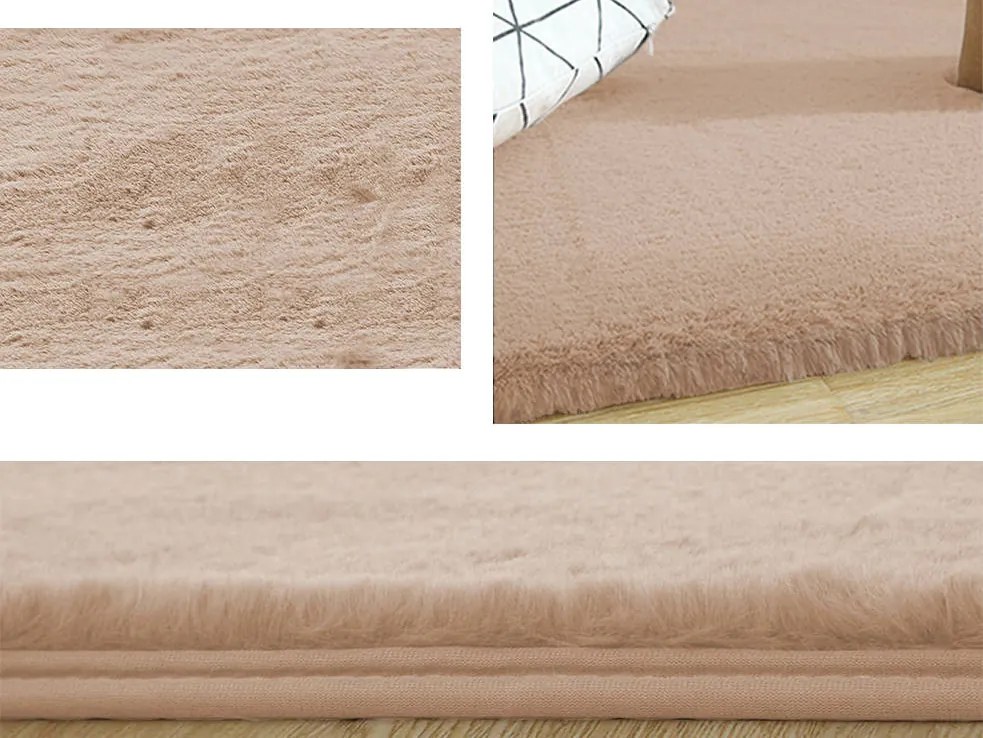 TZ Béžový obdĺžnikový koberec Rabbit Rozmer: 140x200 cm