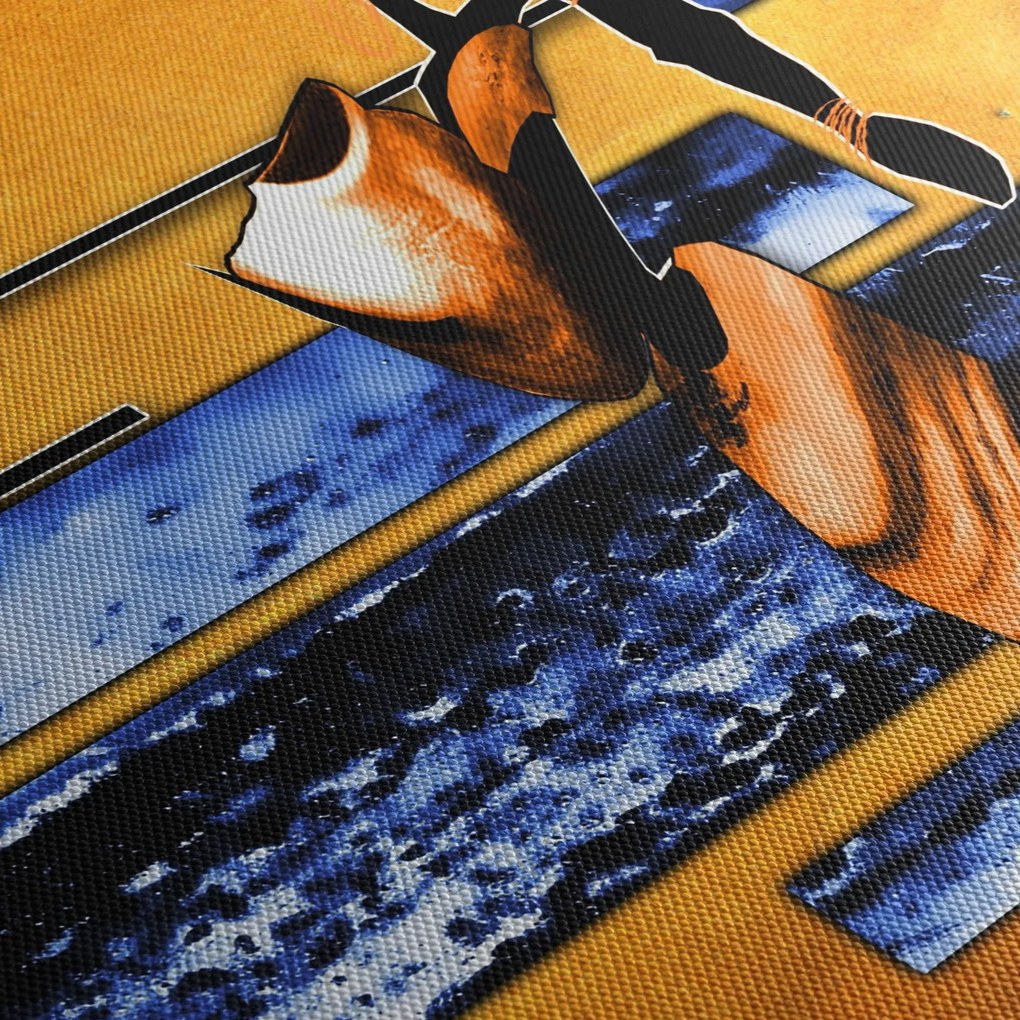 Obraz abstraktné maľby (90x60 cm)