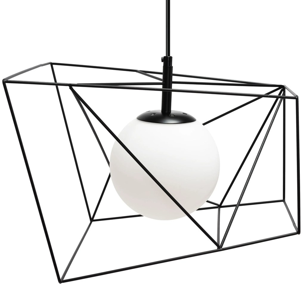 Toolight Toolight, závesná stropná lampa 1xE27 APP1022-1CP, čierna-biela, OSW-06112