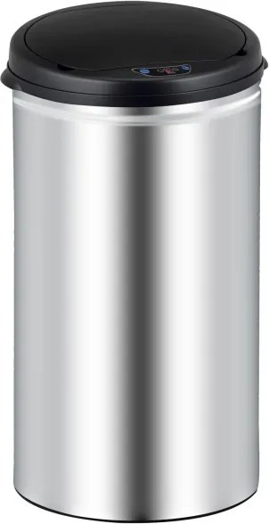 Bezkontaktný Jumbo koš XL 50 litrov strieborna