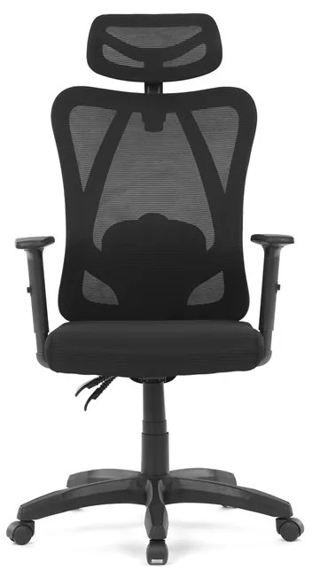 Autronic BONTEC Kancelárska stolička, synchrónny mechanizmus, čierna sieťovina, KA-R215 BK Farba: Čierna
