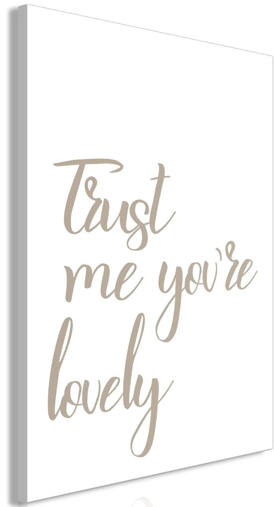 Artgeist Obraz - Trust Me You're Lovely (1 Part) Vertical Veľkosť: 80x120, Verzia: Premium Print