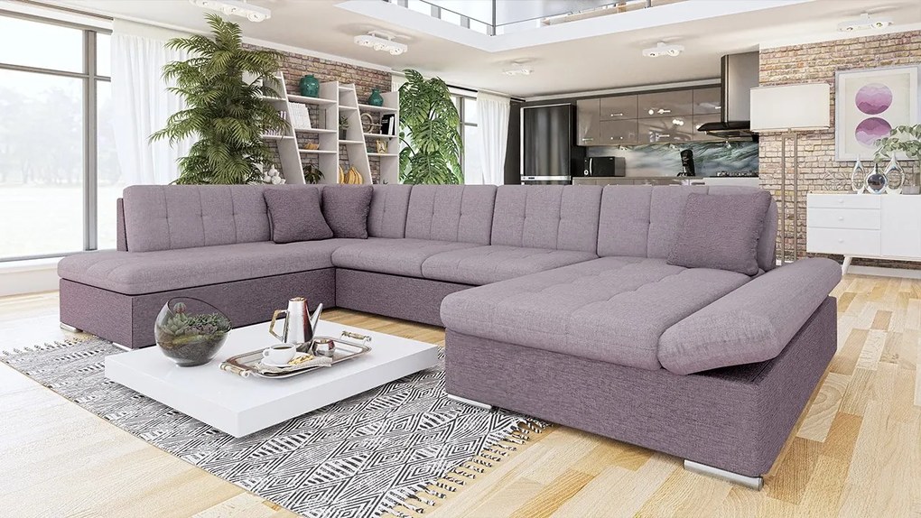Rohová sedacia súprava Genero Premium, Dostupné poťahy: Terra 05 + Terra 05 + Terra 06 ECO, Strana: Ľavá - U