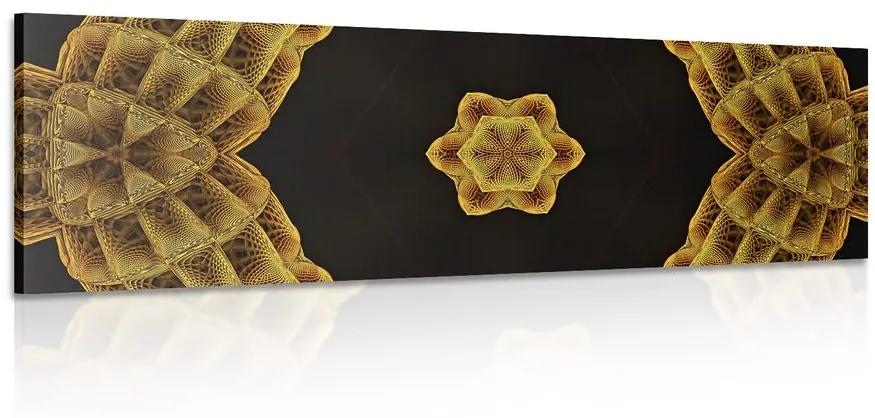 Obraz zaujímavá zlatá Mandala Varianta: 150x50