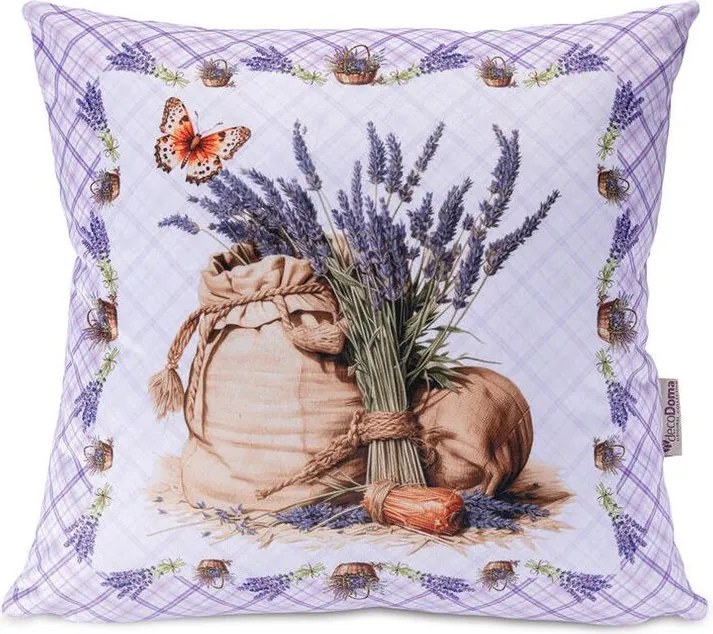 Sada 3 ks obliečok na vankúšiky LEVANDUĽA 45 x 45 cm