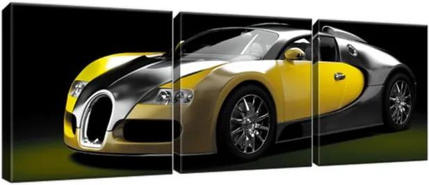 Obraz na plátne Žlté Bugatti Veyron 90x30cm 2380A_3A