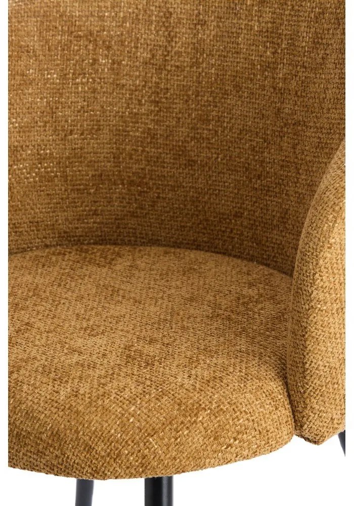 Okrovožlté kovové jedálenské kreslá v súprave 2 ks Radaja – Light &amp; Living