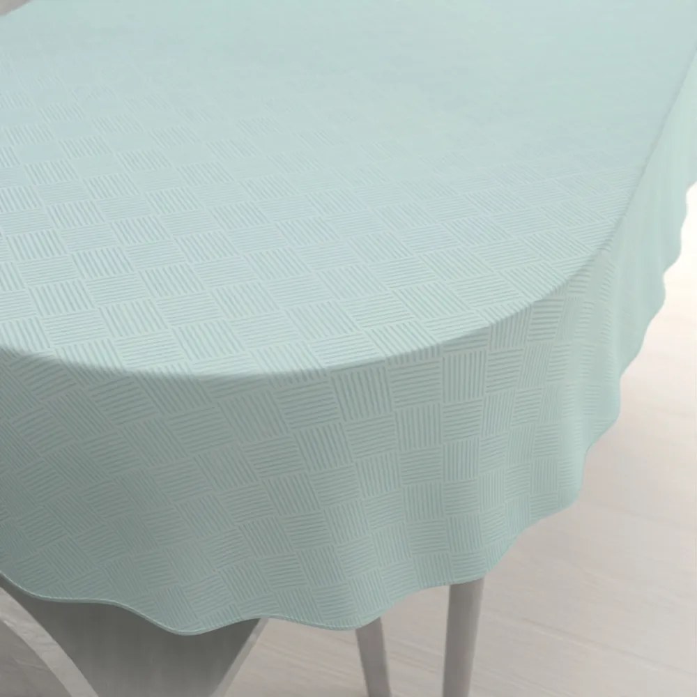 Biante Teflónový oválny obrus Milano TF-050 - svetlo mentolový 140x220 cm